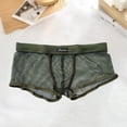 thumbnail image 4 of Ankishi Mesh Mens Underwear Low Rise Mesh Breathable Sexy See Through Boxer Briefs Hollow Trunks for Sports, 4 of 6