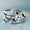 #1, variant on Cute 925 Silver Cat Shaped Ring With Rhinestone Eyes Adjustable Wedding Jewelry-#1-Adjustable