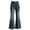 Navy, variant on LRen Girls Bell Bottom Jeans Size 10-12,Girls Fashion Flared Denim Pants Embroidered Design Versatile Stretch Jeans Big Kids Tweens Casual School Outdoor Wear