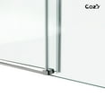 thumbnail image 2 of Cozy 54"x 76" Frameless Single Slide Shower Door 3/8"Tempered Square, 2 of 11