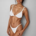 thumbnail image 2 of 2025 Bas de String Aguichant pour Femmes Bikini en Coton Deux Pièces Bikini Double pour Femmes Pack Bretelles Maillot de Bain Mignon Bas de Bikini Triangle, 2 of 9