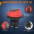 thumbnail image 3 of Battery Isolator Selector Switch for Boat,Waterproof Battery Master Disconnect Switch Power Cut/Shut Off Kill Switch DC 50A for Car Marine Yacht RV ATV Vehicles, 3 of 7