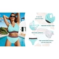 thumbnail image 3 of Rosvigor Plus Size Womens Bikini Sets High Waisted Swimsuit bikini Bathing Suit for Women Two Pieces Swimwear, 3 of 8