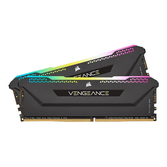 CORSAIR Vengeance RGB PRO SL - DDR4 - kit - 32 GB: 2 x 16 GB - DIMM 288-pin - 3600 MHz / PC4-28800 - CL18 - 1.35 V - unbuffered - non-ECC - black - for Komplett Office Micro R9