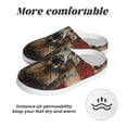 thumbnail image 6 of KLL American Flag Deer Art Pattern Adult Unisex Cozy Slippers,Fuzzy Slip-on Slippers TPR Sole Slippers Comfort Plush Home Footwear for Indoor & Outdoor-46/47, 6 of 7