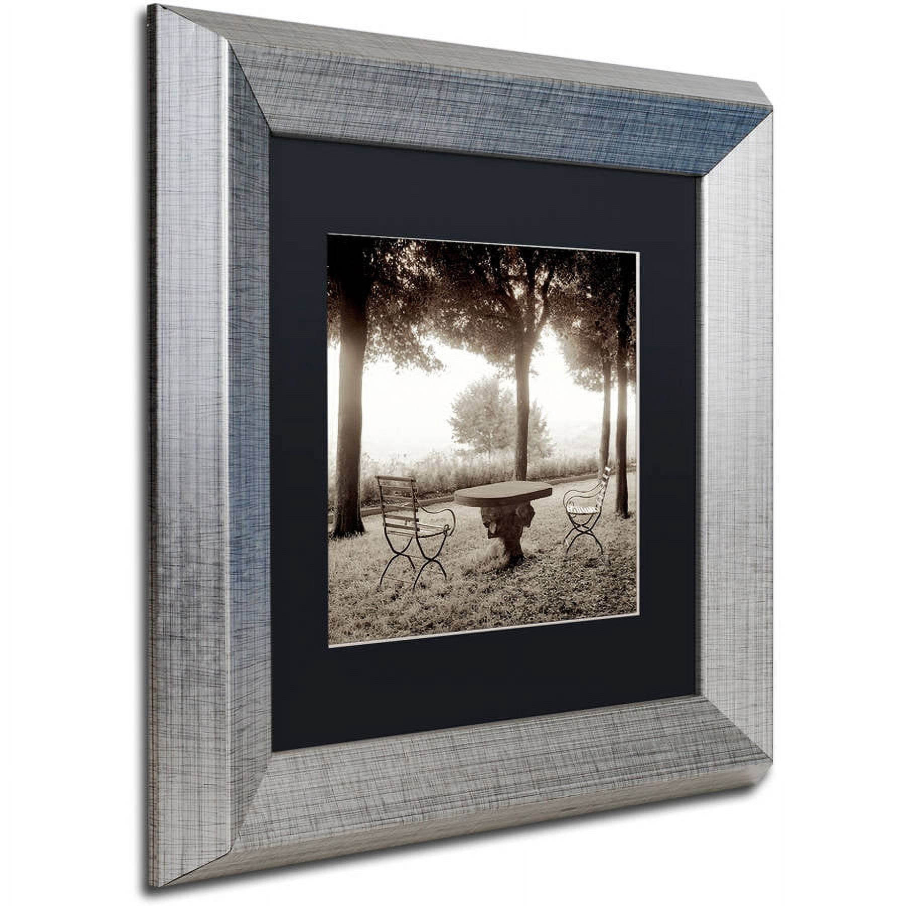 Trademark Fine Art "Fiesloe Giardini I" Canvas Art by Alan Blaustein, Black Matte, Silver Frame