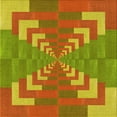 thumbnail image 1 of Ahgly Tapis d'Intérieur Lavable en Machine Carré Acajou Brun, 6 Pieds Carré, 1 of 7