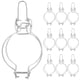 thumbnail image 4 of 10pcs Glass Canning Jar Accessories Wide Mouth Mason Jars Wire Clamp Sealed Buckle Kitchen Storage Can Sealing Fastenings Replacement, 4 of 5