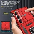 thumbnail image 2 of Étui Compatible avec Samsung Galaxy S22 Ultra, Étui de Protection à 2 Couches avec Support Anneau, 2 of 5
