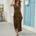 thumbnail image 5 of Leopard Print Pattern Sleeveless Dress Female Clothing Dress Women Summer 2025 Dress, 5 of 6