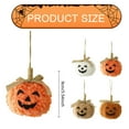 thumbnail image 3 of HarvestHaven Mini Pumpkin Decor - Soft Velvet Halloween & Fall Desktop Ornament | 3.5'' Handmade Cute Jack-O-Lantern | Multicolor | Indoor/Outdoor Use | Gift Ready | 1PCS, 3 of 8