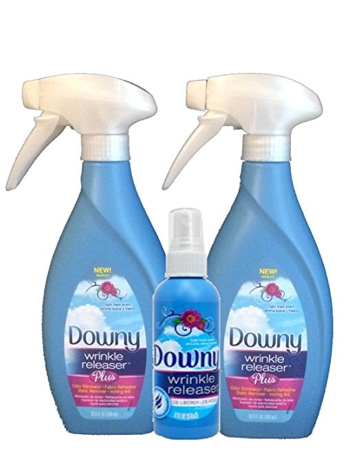 Downy Wrinkle Release 16.9 oz (2 PK) With Travel Size Spray 3 fl oz