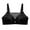 Black, variant on Mgmyaa Bras for Women Embroidered Glossy Comfort Breathable Bra Underwear No Rims