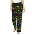 thumbnail image 2 of Picia Pixel Game Womens Soft Woven Cotton Elastic Waistband Sleep Pajama Pant Lounge Sleep Pant With Pockets And Drawstring-X-Large, 2 of 9