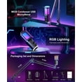 thumbnail image 4 of ONIKUMA USB Gaming Microphone with Boom Arm, Noise-Cancelling Condenser Mic for Streaming, Podcast, PC, Mac, PS4/PS5, 4 of 11