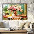 thumbnail image 4 of Cuadros Decorativos Florero flor 5D DIY diamante pintura kits resina cuadrado completo hogar pared arte Tmvgtek embutido en tela, 4 of 7