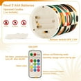thumbnail image 5 of Yayeee Flameless Candles with Remote Flickering Battery Operated Multi Color Changing, Beige Geometric, 5 of 7
