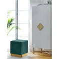thumbnail image 4 of Meridian Furniture Jax Contemporary Velvet Ottoman/Stool in Green, 4 of 4