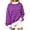 Purple|Polka Dots, variant on AKOEE Oversized Mock Neck Sweatshirts Womens Striped Pullover Plus Size Sweater Drop Shoulder Long Sleeve Tops (2XL, Red)