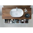 thumbnail image 4 of Duravit 037960-0Hole Luv 23-5/8" Oval Ceramic Vessel Bathroom Sink - White / White Satin, 4 of 7