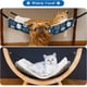 thumbnail image 3 of 2 Piezas Hamaca Colgante Reversible para Gatos Hamaca Jaula para Mascotas Suave y Transpirable con Correas Ajustables y Ganchos de Metal Cama Colgante de Doble Cara para Gatos Perros pequeños Conejos JM, 3 of 5