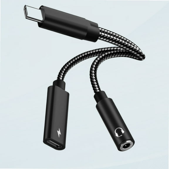 Samsung Galaxy S23 Headphone Adapter, 2 in 1 USB C to 3.5mm Audio Adapter & 60W Fast Charging Dongle Compatible with Pixel 7Pro/6/6Pro/5/4XL, Galaxy S23 /S23 Ultra/S22 /S22