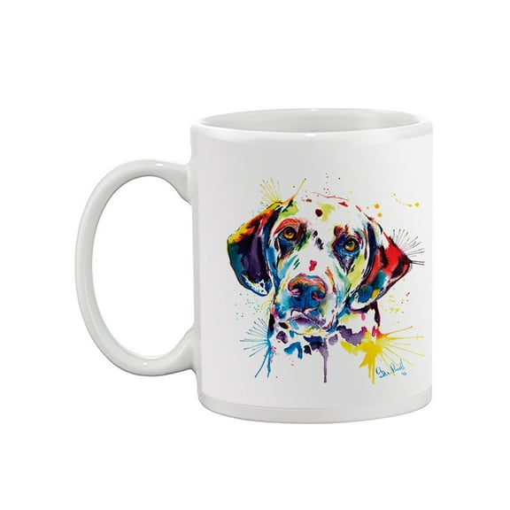 Pastell Colorful Dalmatian Mug - Weekday Best Designs, 15 oz Ceramic Mug