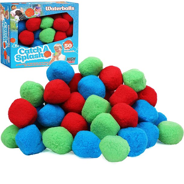 High Bounce CatchASplash Waterballs; 50 Highly Absorbent Cotton