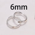 thumbnail image 2 of BUYISI Durable Connecting Ring Double Rings 6Mm Connectors Diy Jewelry Making Silver, 2 of 4