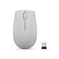 thumbnail image 2 of Lenovo 300 Wireless Compact - Mouse - with battery - optical - 3 buttons - wireless - 2.4 GHz - USB wireless receiver - arctic gray - blister, 2 of 8