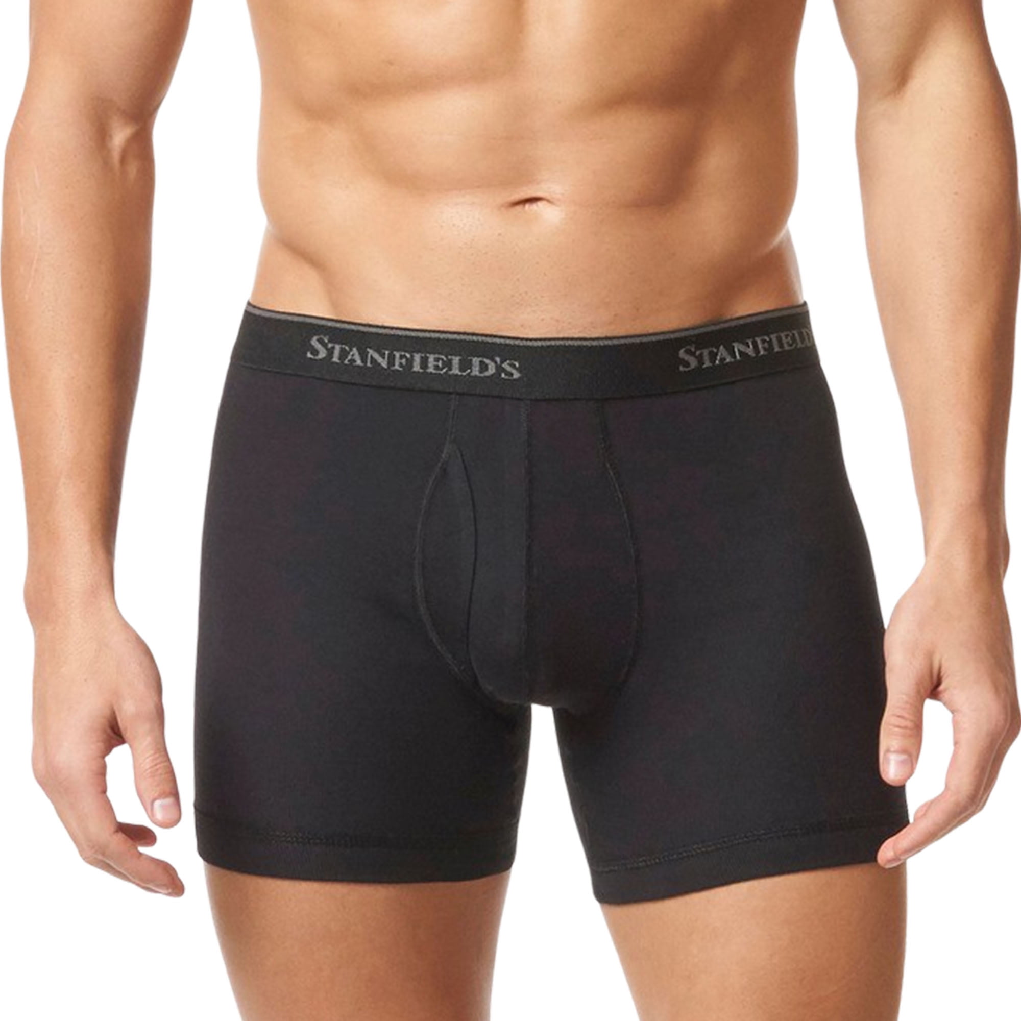 Stanfield's 2-Pack Adult Mens Premium Cotton Low Rise Boxer Briefs, Sizes S-XL