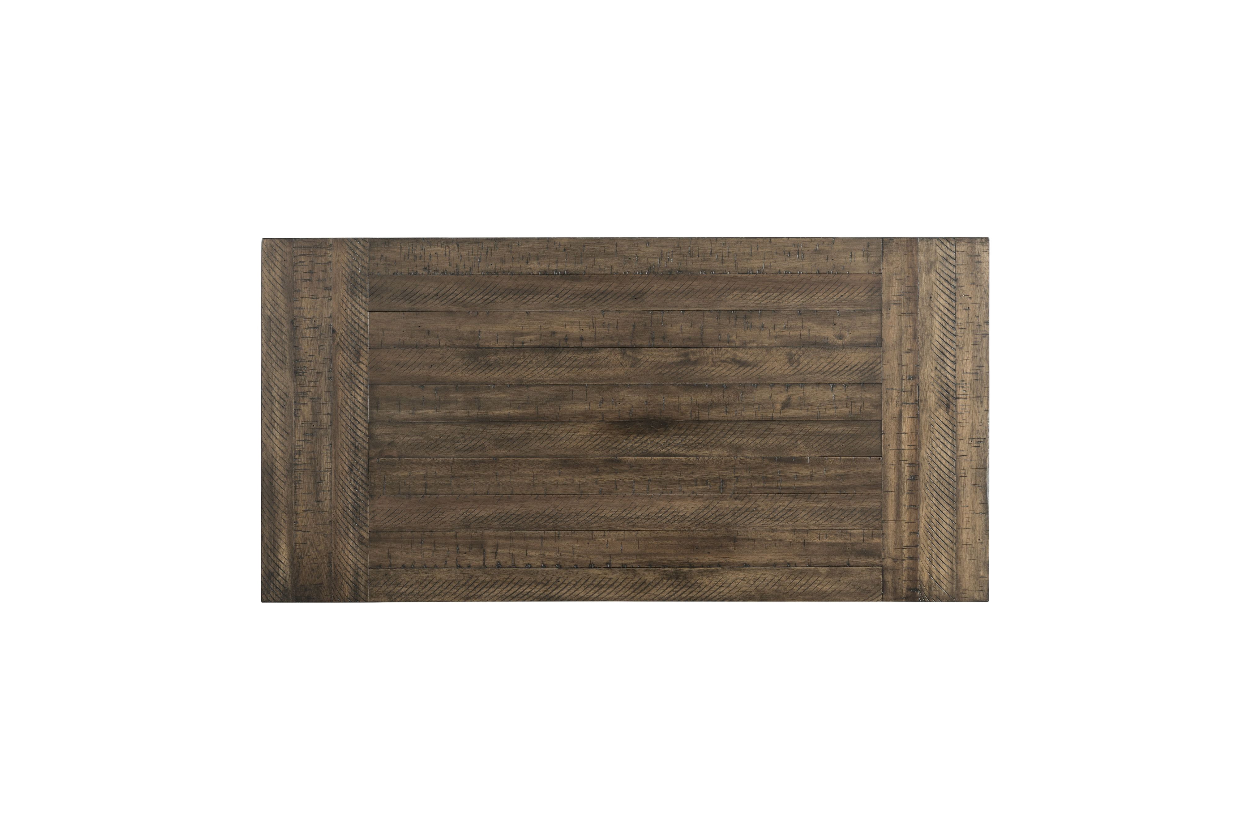 Picket House Furnishings Finn 3-Piece Accent Trestle Table Set in Dark Walnut
