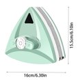 thumbnail image 2 of TIMIFIS Kitchen Gadgets Double-sided Magnetic Glass Wiper Glass Wiper Artifact Tri-angle Glass Wipern, 2 of 2
