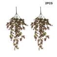 thumbnail image 4 of Billuyoard 2 plantas decorativas simuladas para plantas artificiales al aire libre piezas/juego fáciles y colgantes artificiales al aire libre Decoración rojo 80 cm de largo, 4 of 6