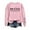 A-Pink, variant on Puliio Women's Hoodless Casual Crewneck Letter Print Sweatshirt Hoody Fashionable Pullover Hoodie Top Daily Wear Hoodies Jackets