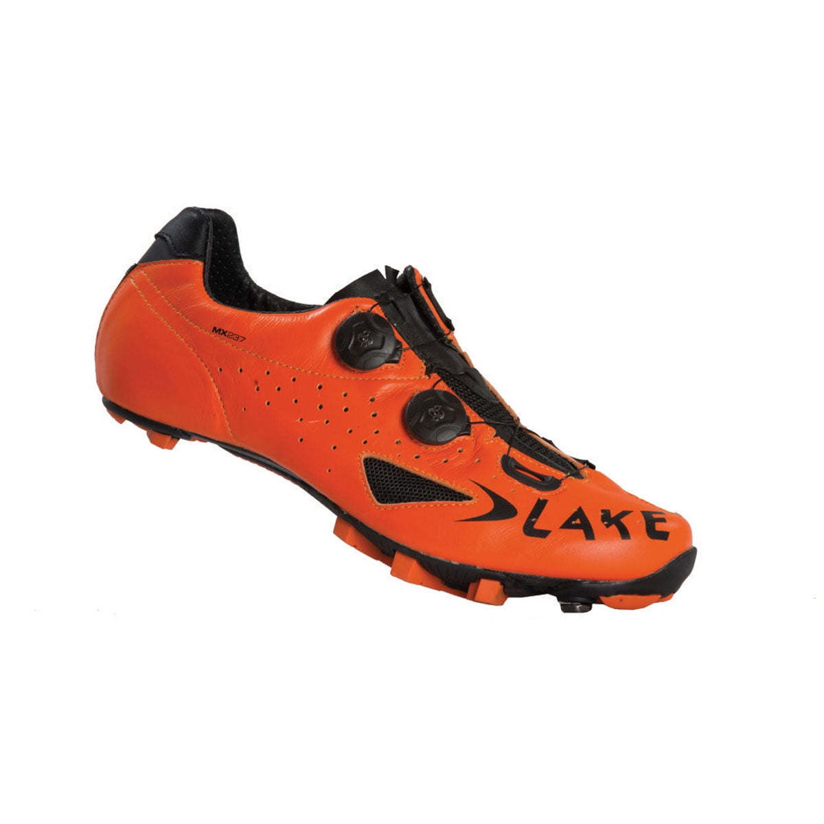 Lake Cycling Mens MX237 Mountain Bike Shoes (Orange/Black 39.5