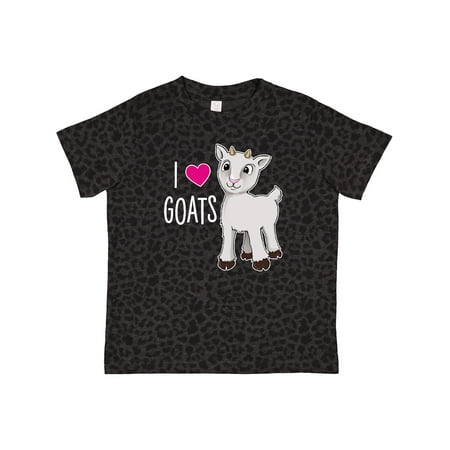 

Inktastic I Love Goats- Cute Goat Gift Toddler Boy or Toddler Girl T-Shirt