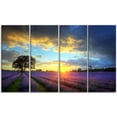 thumbnail image 2 of Stunning Sunset over Lavender Fields - Large Flower Canvas Wall Art, 2 of 3