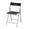 thumbnail image 5 of Homy Casa Set of 6 Folding Chair 15.4'' Lightweight Commercial Chair with Plastic Seat and Premium Steel Frame for Home Office Waiting Room Party Indoor Outdoor Events, Black, 5 of 9
