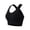 Black, variant on WHEANG Sports Bras for Women Plus Size Wirefree High Impact Crisscross Back Sports Bra Adjustable Hook‑and‑Eye Workout Bra for Yoga Fitness Gym Running Size L Gray