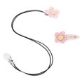 thumbnail image 3 of Sound Aid Clip Holder Plaid Flower Sound Amplifier Hanging Rope Lanyard Clip Lost Prevention Protector Rope Pink Binaural, 3 of 6