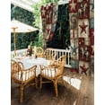 thumbnail image 5 of nqOlkjepod Outdoor Curtains for Patio Waterproof, Texas Star Vintage Outdoor Privacy Panels Grommet, Country Star Western Cowboy Blackout Outside Curtains for Porch/Cabana/Pergola 54"x84", 1 Panel, 5 of 8