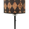 thumbnail image 3 of Royal Designs 28" Crystal and Oil Rub Bronze Buffet Lamp with Vertical Black Diamond on Papyrus Design Hard Back Lamp Shade, Set of 2, 3 of 6
