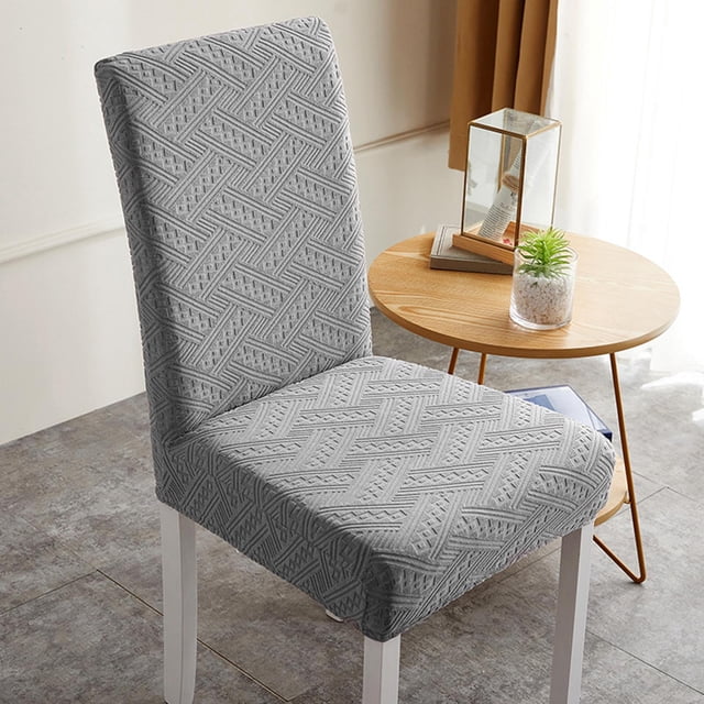 Funda elástica para silla Macarena para comedor hotel oficina Gris-plata