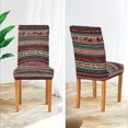 thumbnail image 3 of Yayeee 2 Pack Dining Chair Covers Stretch Parson Chairs Slipcovers Seat Protector, Tribal Geometric, 3 of 6