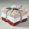 Pink/White Textured Washcloth 6PC Set, Better Homes & Gardens Signature Soft Collection