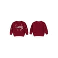 thumbnail image 2 of Miaouyo 0-4T Toddler Baby Boys Girls Fall Sweaters Long Sleeve Round Neck Cany Cane Letter Embroidery Tops, 2 of 9