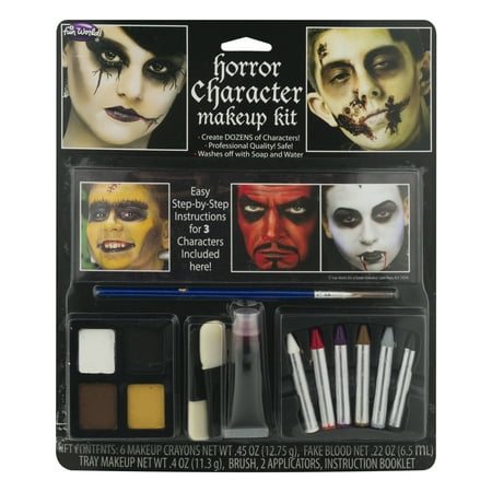 Fun World® Horror Character Makeup Kit 12 pc Carded Pack