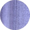 thumbnail image 1 of Ahgly Company Indoor Round Oriental Blue Modern Area Rugs, 7' Round, 1 of 4