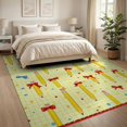 thumbnail image 3 of ODIKA Classroom Pencil Educational Dot Spots Abstract School for King Size Bedroom, Master Suite, Under Bed, Foldable Easy Care, 3 of 7